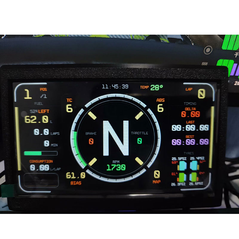 Sim Racing Dashboard Screen Display - Simplayer Sim Yarış Dashboard Dash Ekran