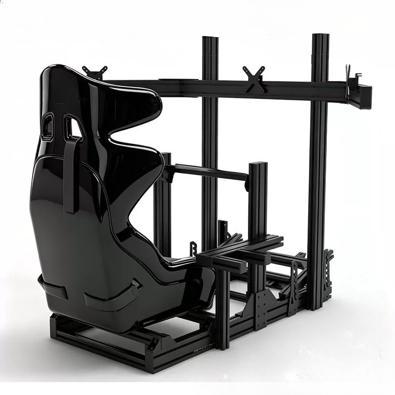 Triple Monitor Stand Sim Racing - Titreşimsiz, Bağımsız ve Kokpite Monte Edilebilir