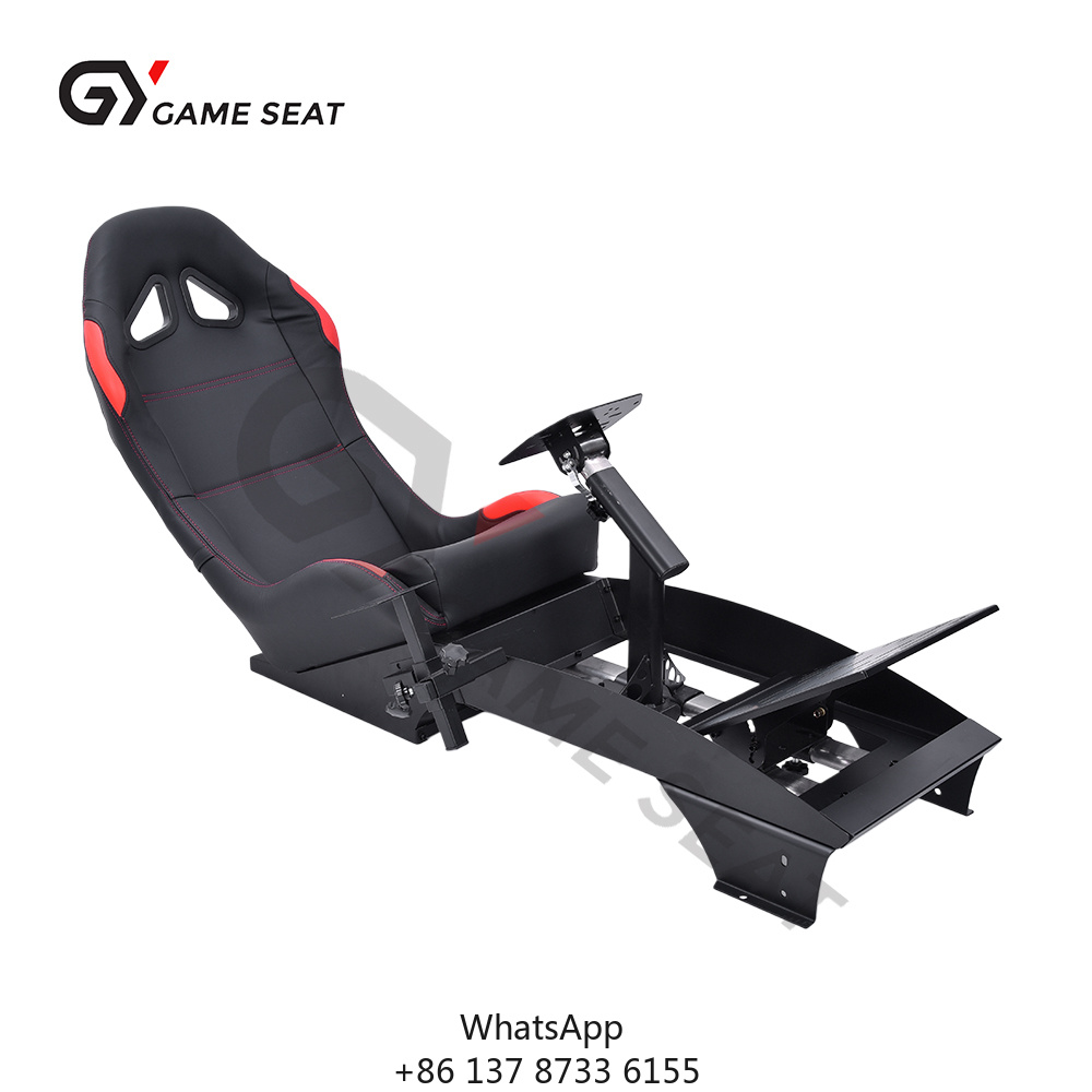 Sim Racing Seat Bucket Cockpit - GY046 Siyah Ayarlanabilir Katlanabilir Yarış Simülatörü