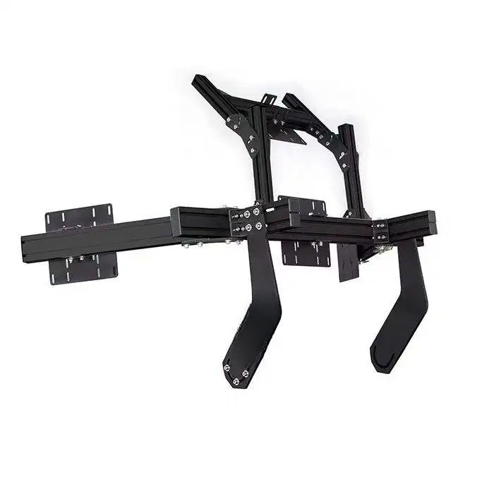 Triple Monitor Stand Sim Racing - Titreşimsiz, Bağımsız ve Kokpite Monte Edilebilir