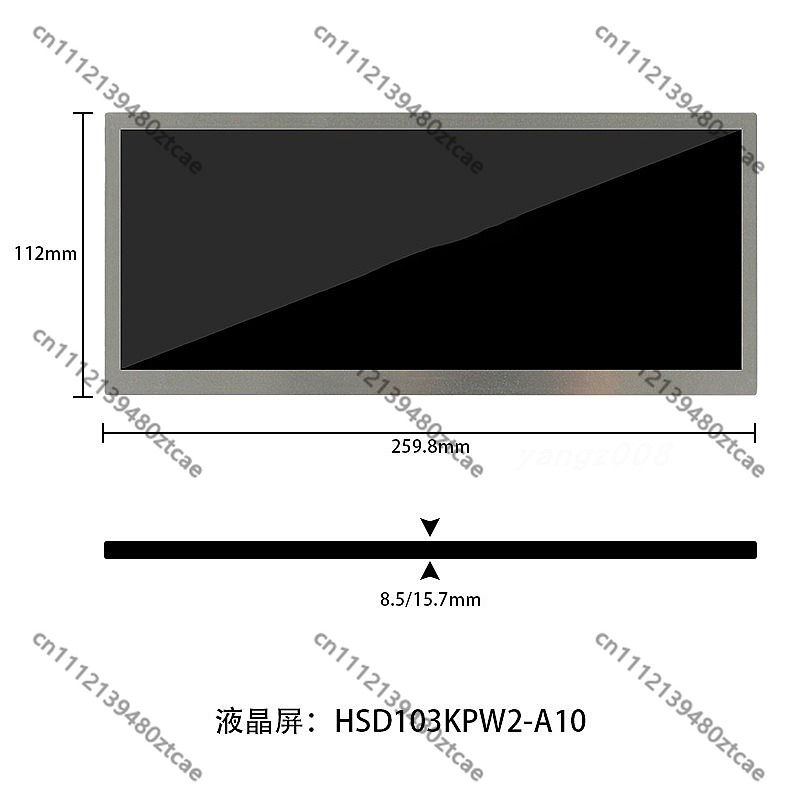 10.3 İnç 1920x720 LCD IPS Ekra - Sim Racing Dashboard Screen Display incelemesi ve fiyatı