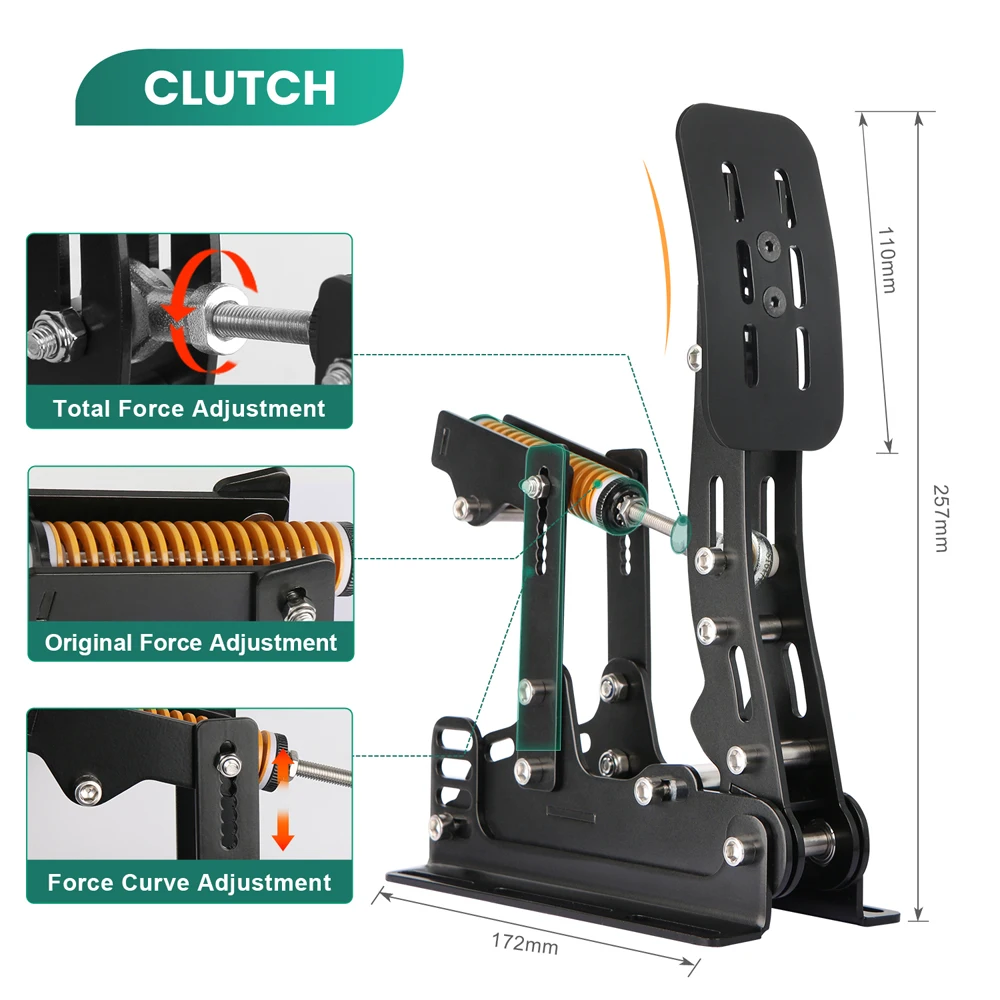 Pedallar Sim yarış pedallar PC - Sim Racing Pedals Load Cell Hydraulic incelemesi ve fiyatı